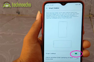 how to get rid of the white line next to the cellphone screen