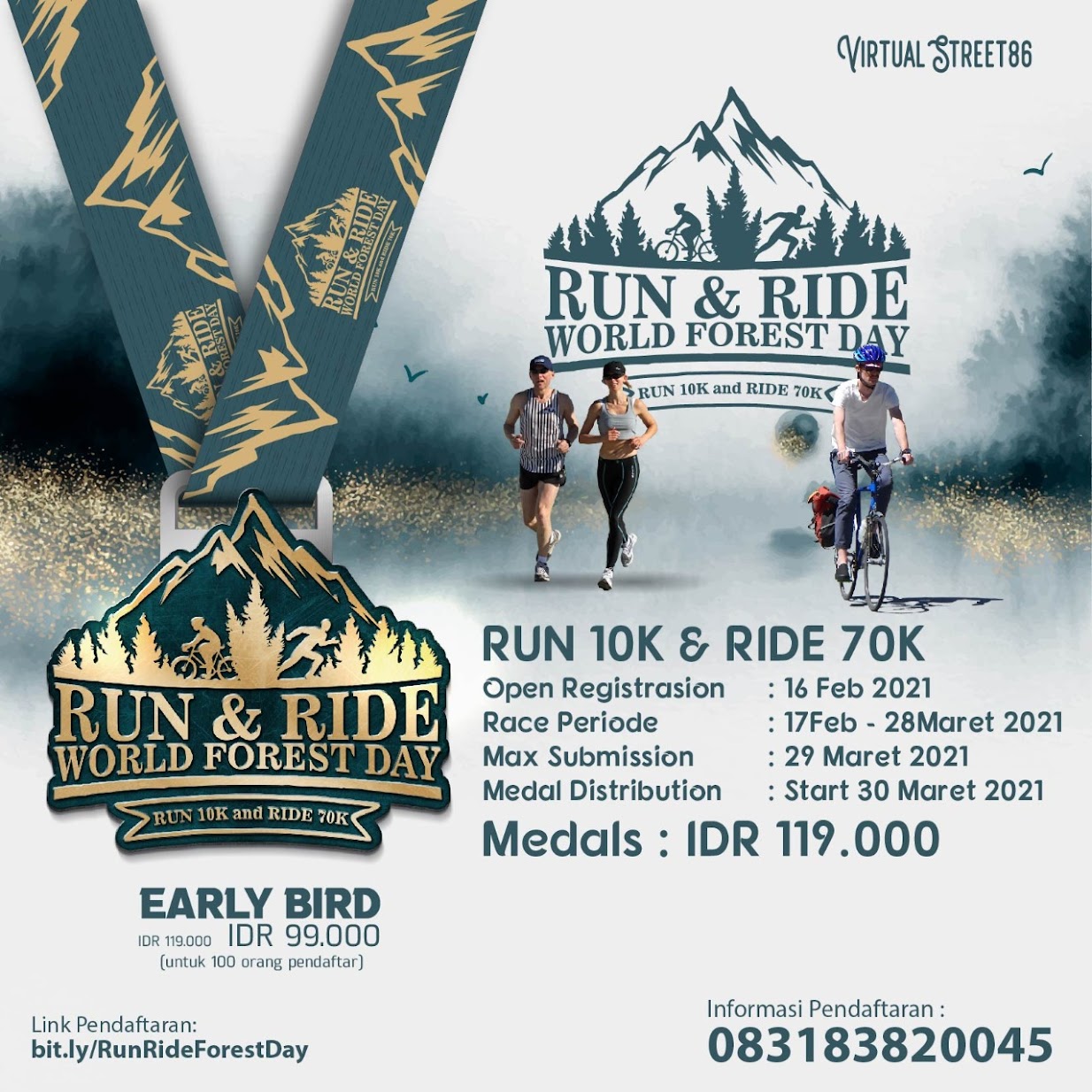 🔍 Virtual Run & Ride - World Forest Day Virtual Run & Ride - World Forest Day • 2021
