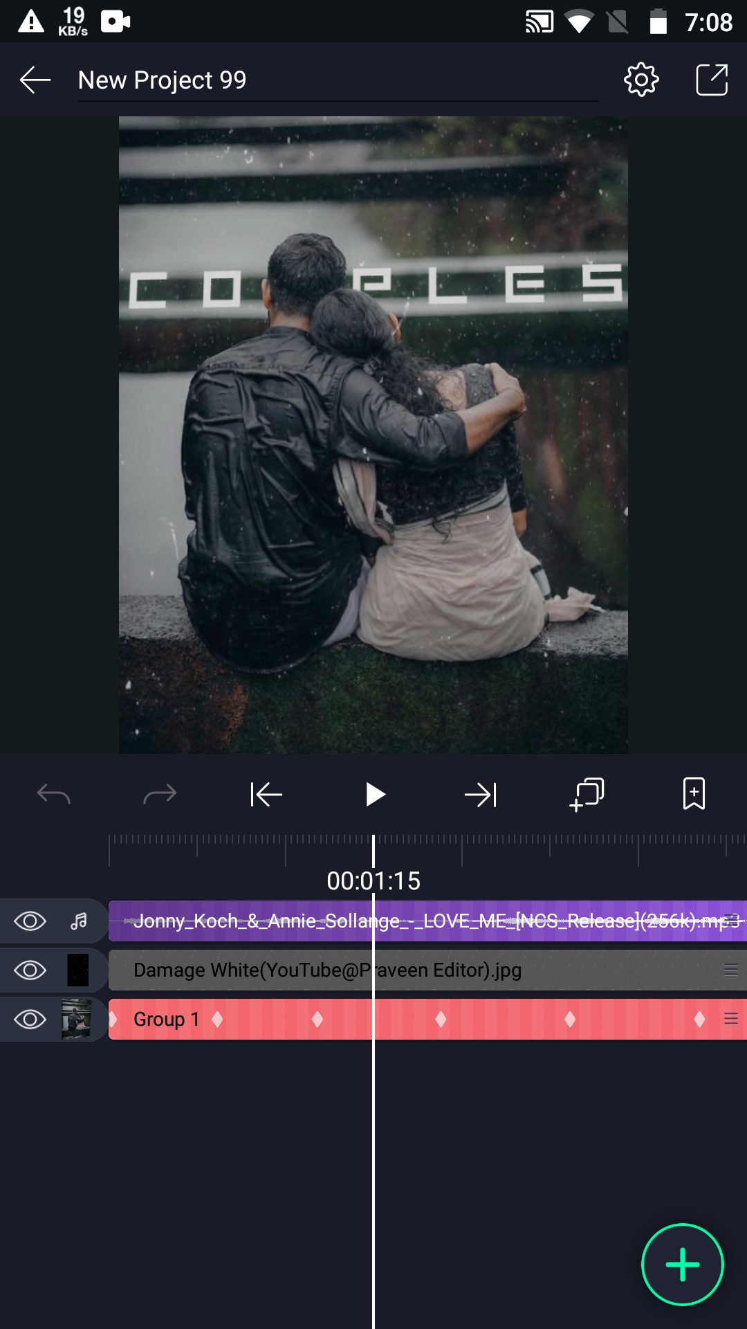 How to make 3D flip effect lyrics video with alight motion