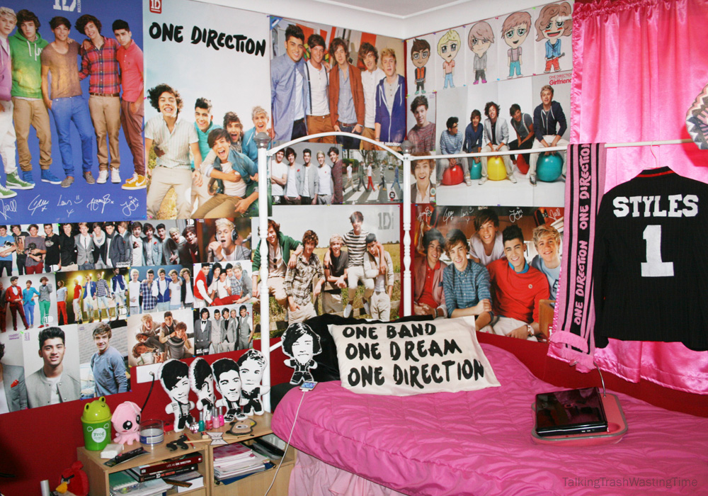 ONE DIRECTION CRAZE CURTAINS 54" KIDS TEENS BEDROOM OFFICIAL NEW 