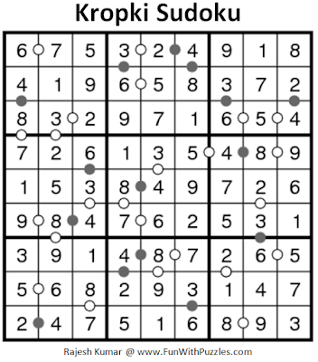 Kropki Sudoku (Fun With Sudoku #176) Solution