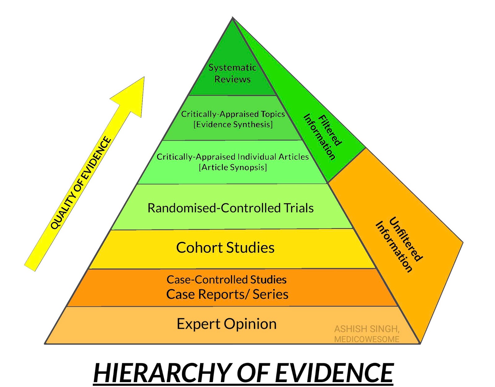 qualitative research hierarchy of evidence