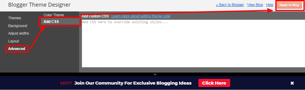 Cách thêm css vào blog hoặc blogspot blog Cách thêm css vào blog hoặc blogspot blog