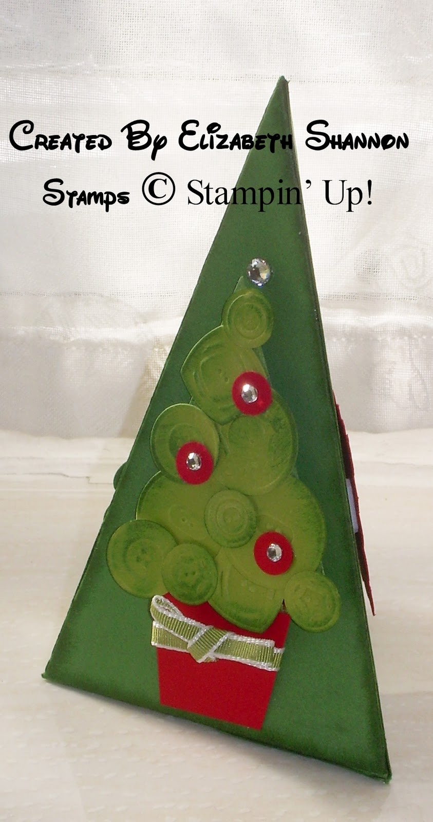 elizabeth's craft room Christmas Tree Gift Box