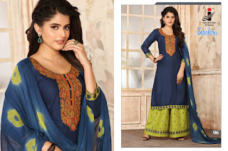 The Ethnic Studio Snickers kurtis with palazzo and Dupatta