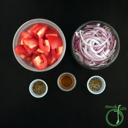 Morsels of Life - Tomato Salad Step 1 - Gather all materials. 