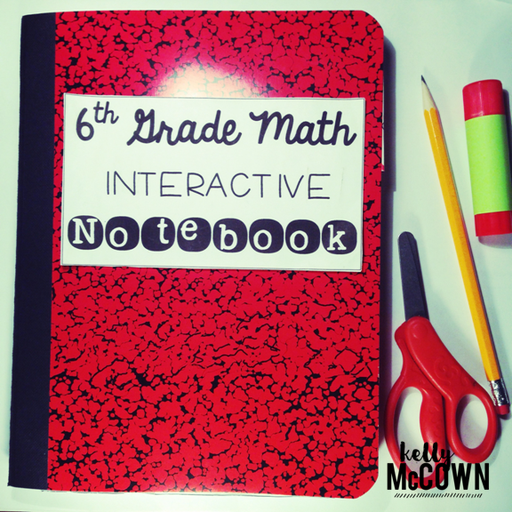 Kelly McCown 6th Grade Interactive Math Notebook BUNDLE