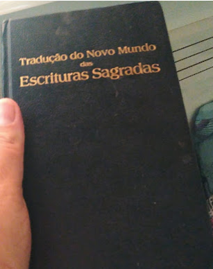 Irmão Paulo de Cesário Lange agradecendo pela "Tradução do Novo Mundo" que chegou em suas mãos 0800.