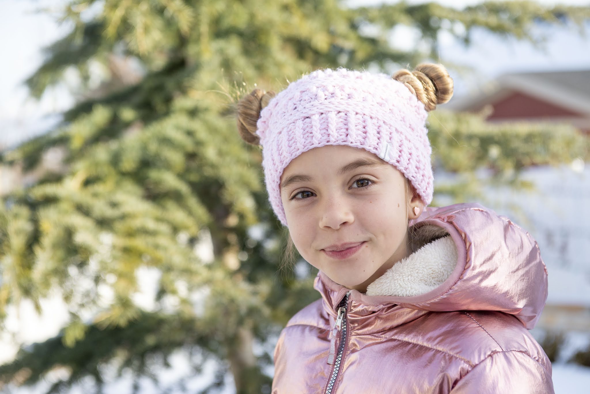 Apple Blossom Dreams Duo Bun or Pigtail Hat Crochet Pattern