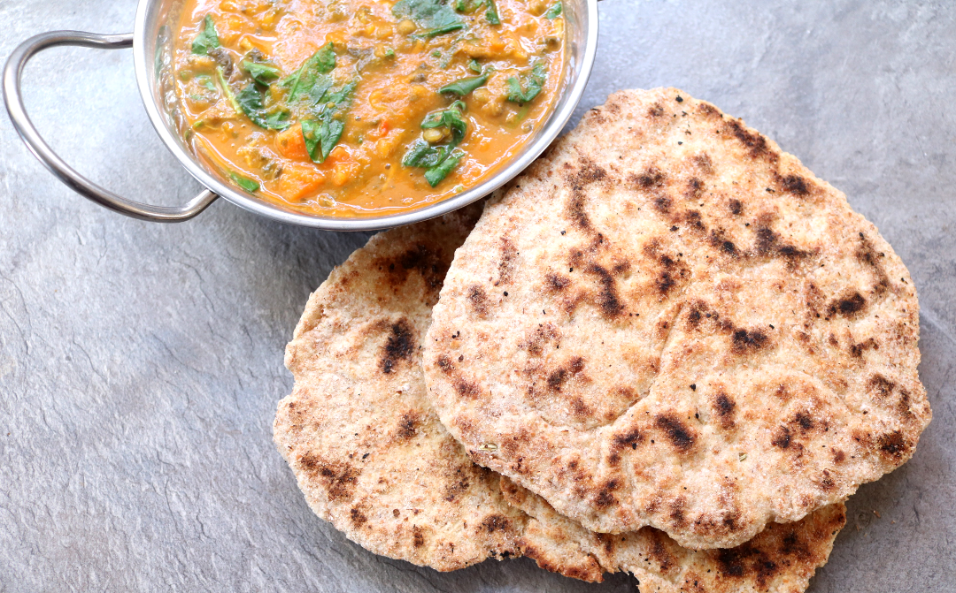 Foodie Friday Wholemeal Spelt & Fennel Seed Flatbreads / Naans (Vegan