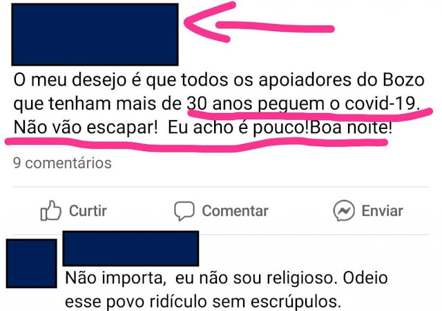 PM/RO abre processo contra sargento que desejou que “apoiadores do Bozo” peguem COVID-19