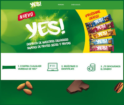 Prueba gratis los snacks de frutos secos y frutas YES! de Nestlé