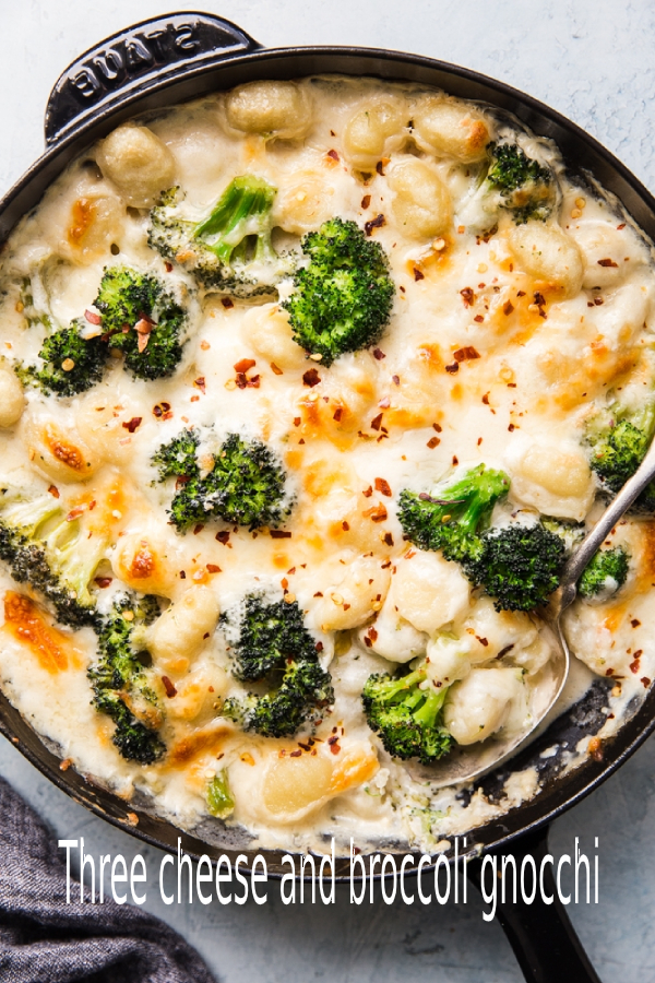 Three cheese and broccoli gnocchi happy cook
