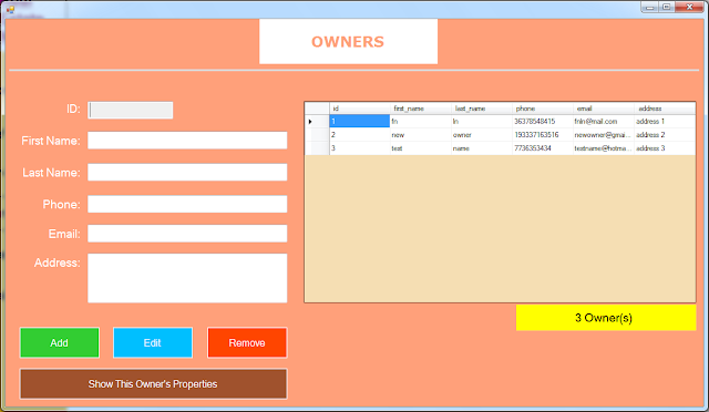 manage owners form
