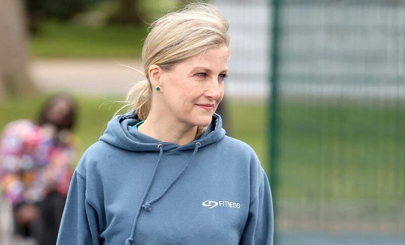 The Countess of Wessex took part in the first of British Wheelchair Basketball's wheelchair course