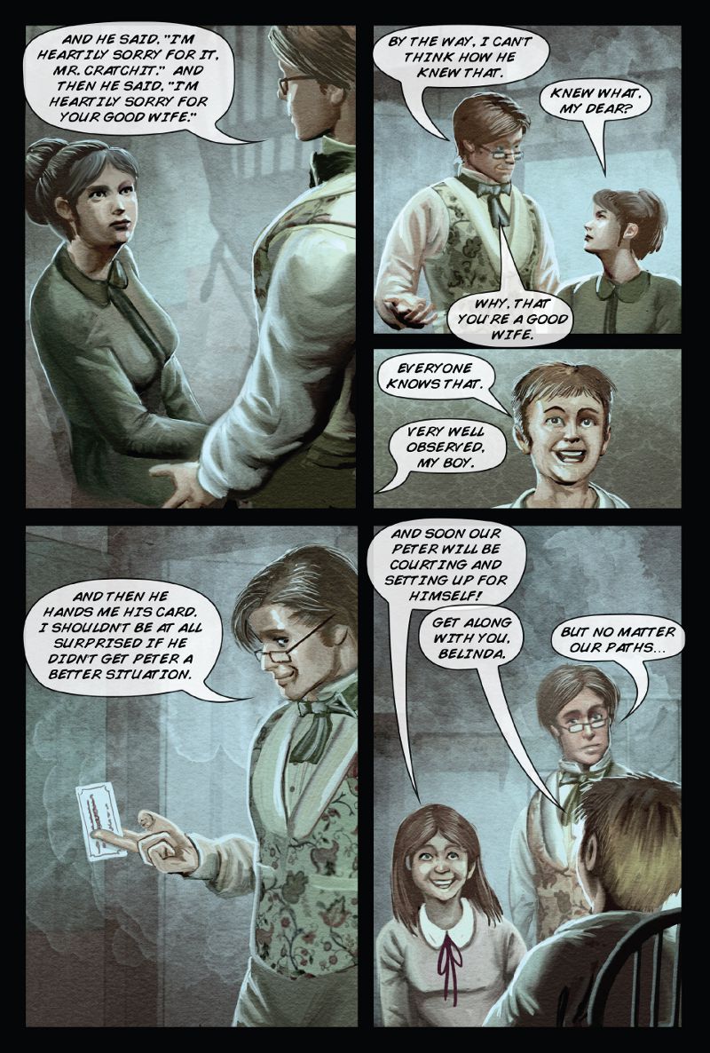 Read page 40 of A Christmas Carol graphic novel