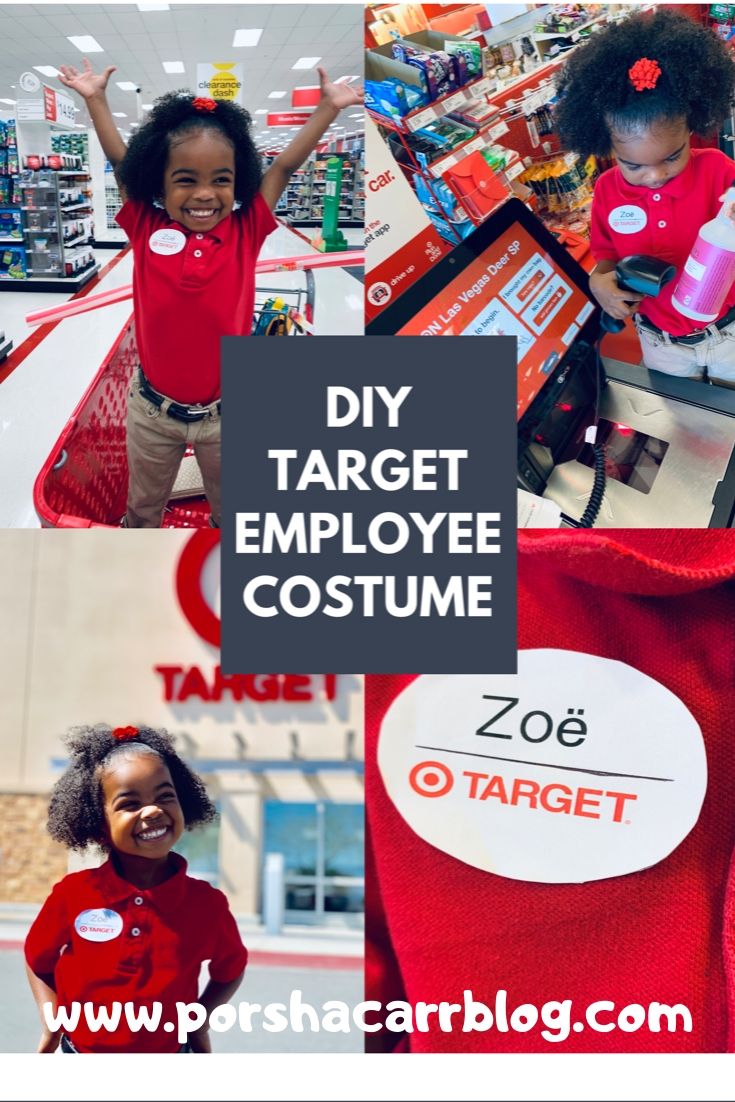 DIY Target Employee Costume. Porsha Carr Blog