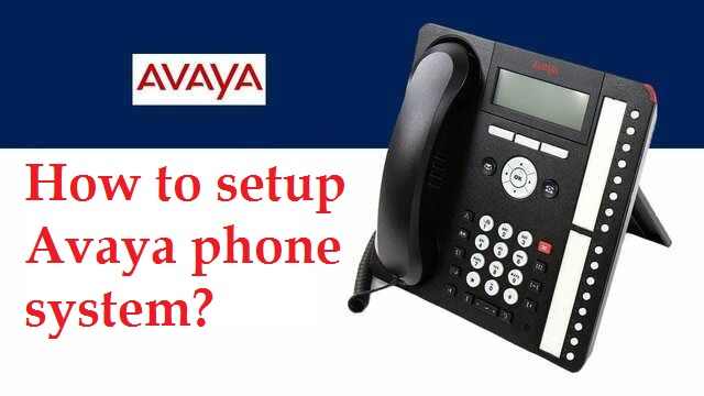 How to setup Avaya phone system