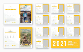 New 2021 Photoshop calendar PSD Template Free Dwonlode