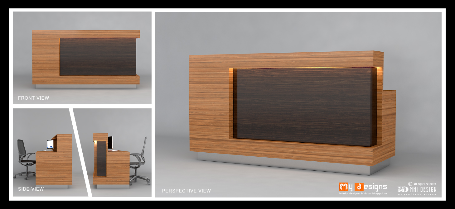 Custom Made Reception Table | Office Interior Designs in Dubai ...