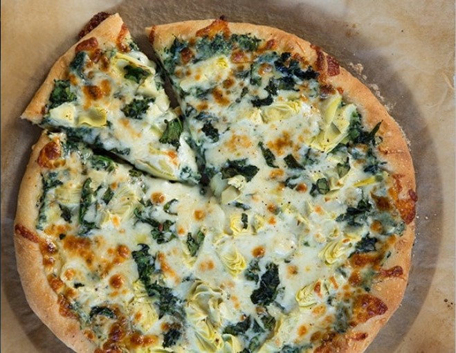 Vegan Spinach Artichoke Pizza vegan recipes