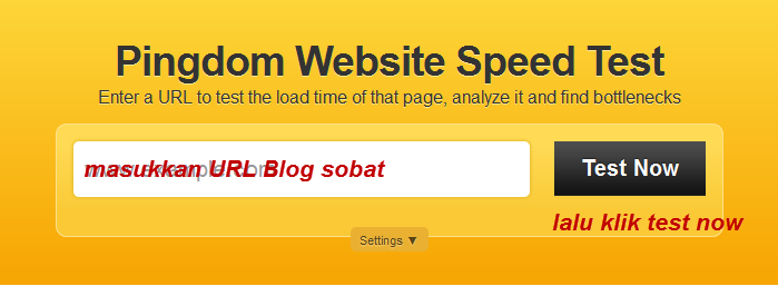Cara Mengukur Kecepatan Blog dengan Pingdoms Tools