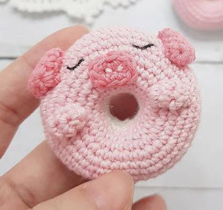 PATRON GRATIS DONUT CERDO AMIGURUMI 44750