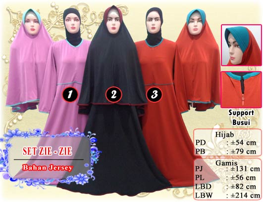 gamis syar i set bergo polos variasi resleting depan gamis syar i set bergo polos variasi resleting depan