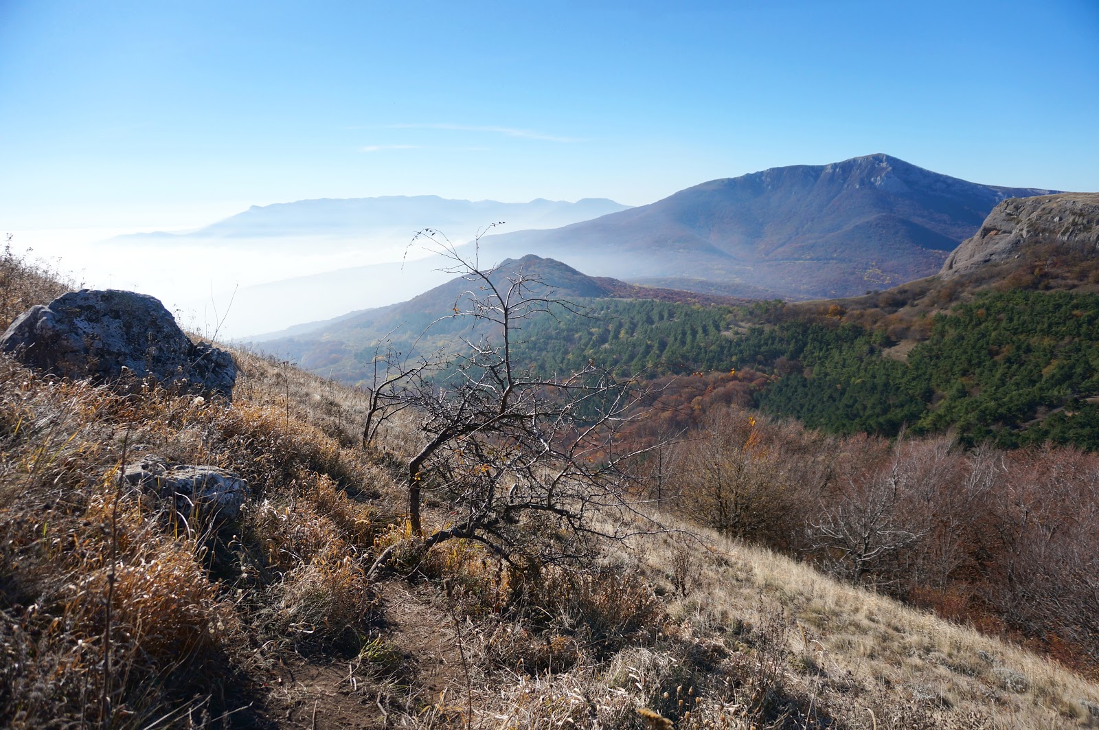 Ялта в ноябре горы