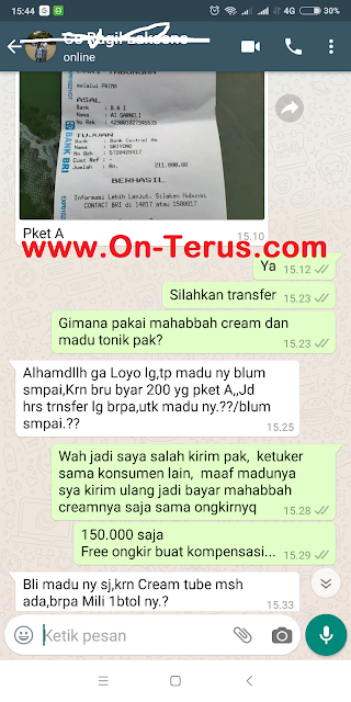 Testimoni Pengguna Mahabbah Cream