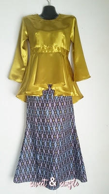 Sweet And Simple Cara Menjahit Baju Kurung Peplum