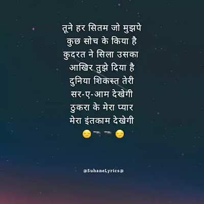 mera intekam dekhegi song lyrics hindi