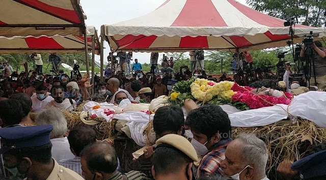 SP Balasubramaniam funeral 