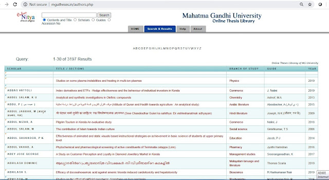 Kerala university online thesis picture