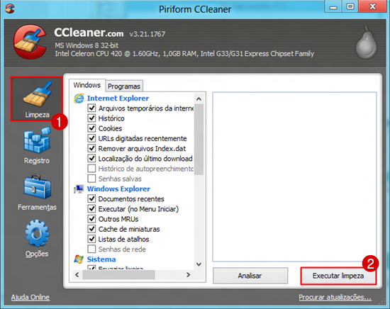 Ccleaner software free download for windows xp