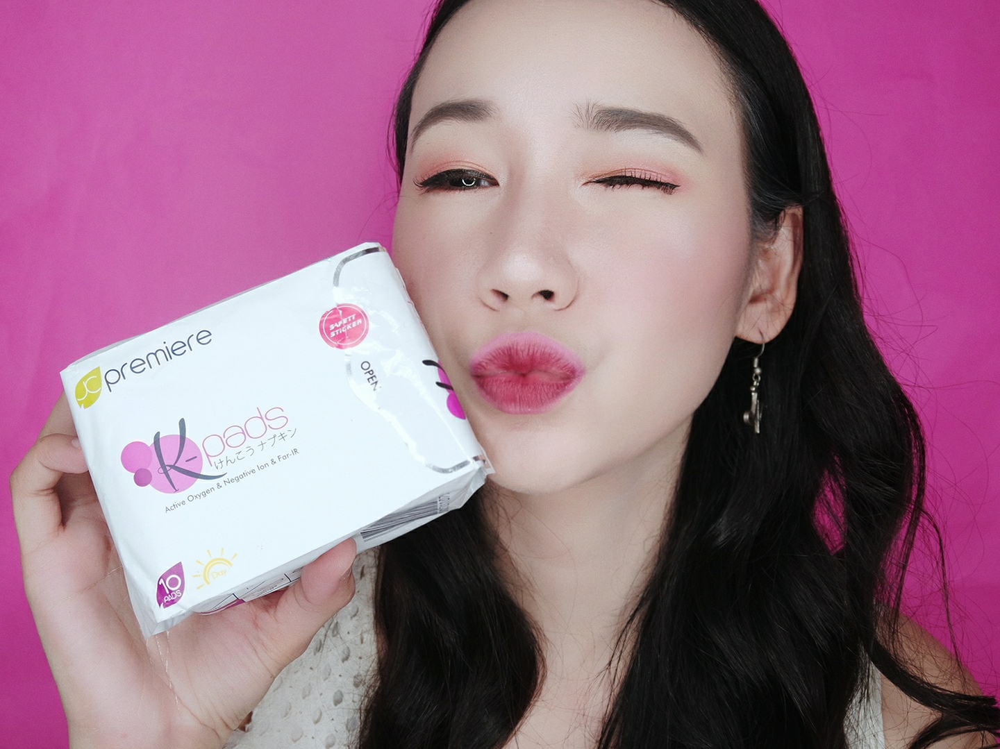 No More Pain with KPads Napkin with Negative Ion (JC Premiere) pinkislovebynix