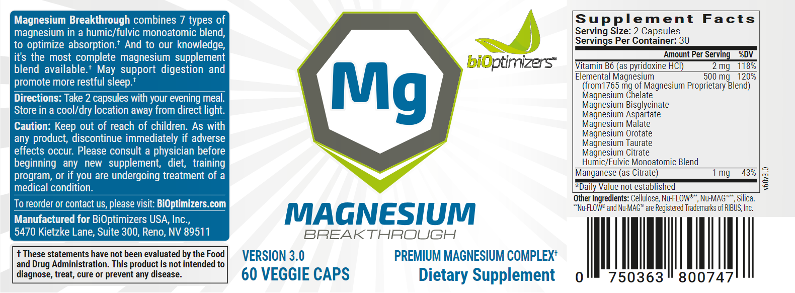 MAGNESIUM BREAKTHROUGH BIOPTIMIZERS REVIEWS