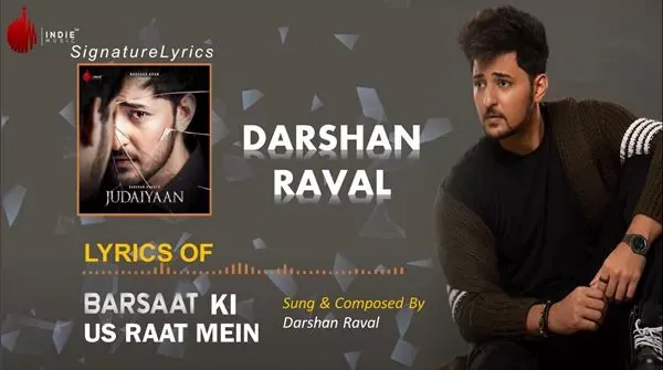 Barsaat Lyrics in Hindi - DARSHAN RAVAL