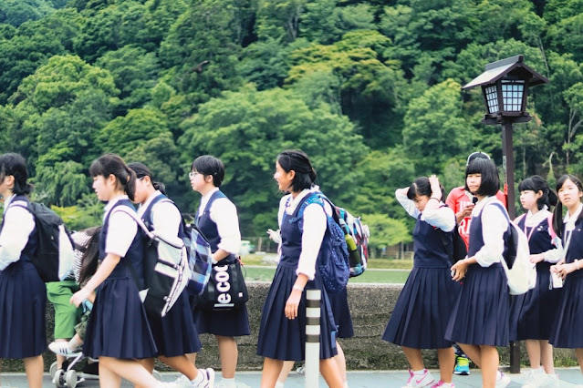 Japanese school girls