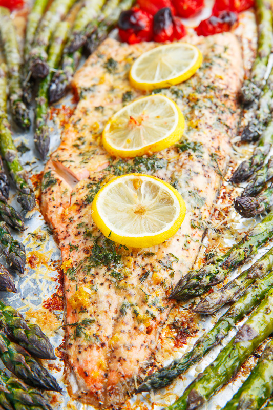 Lemon Pepper Parmesan Roast Trout Recipe on Closet Cooking