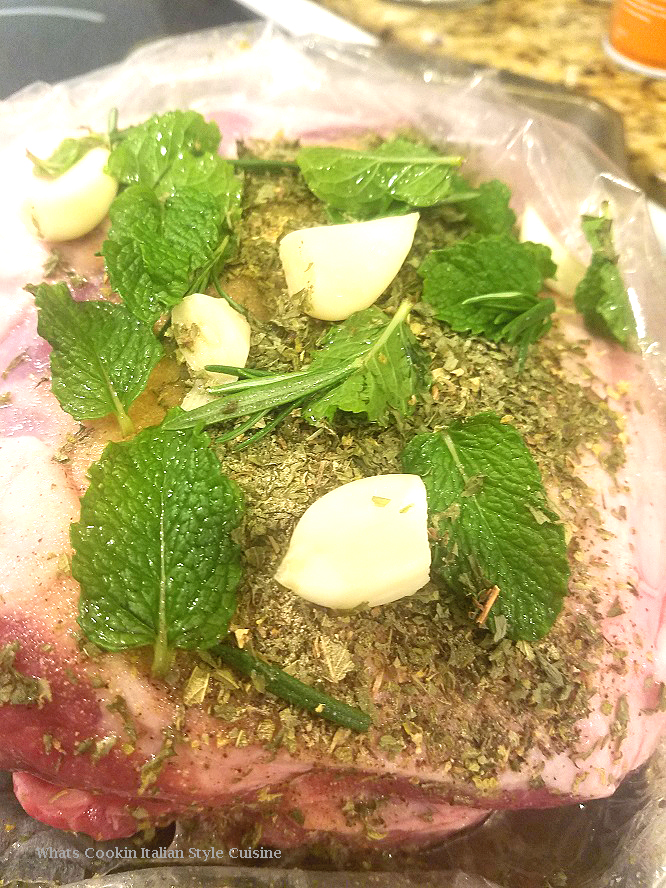 Italian Leg of Lamb Marinated in White Wine What's Cookin' Italian