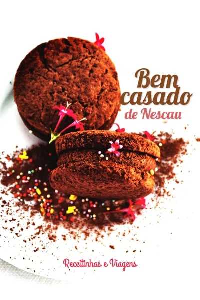 Receita de bem casado ou casadinho de Nescau