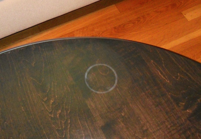 Water Damage to Wooden Tables