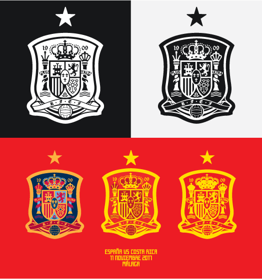 Football teams shirt and kits fan Football Spain 2017 Crest
