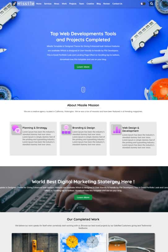 Missile Blogger Theme Blogger Template Missile
