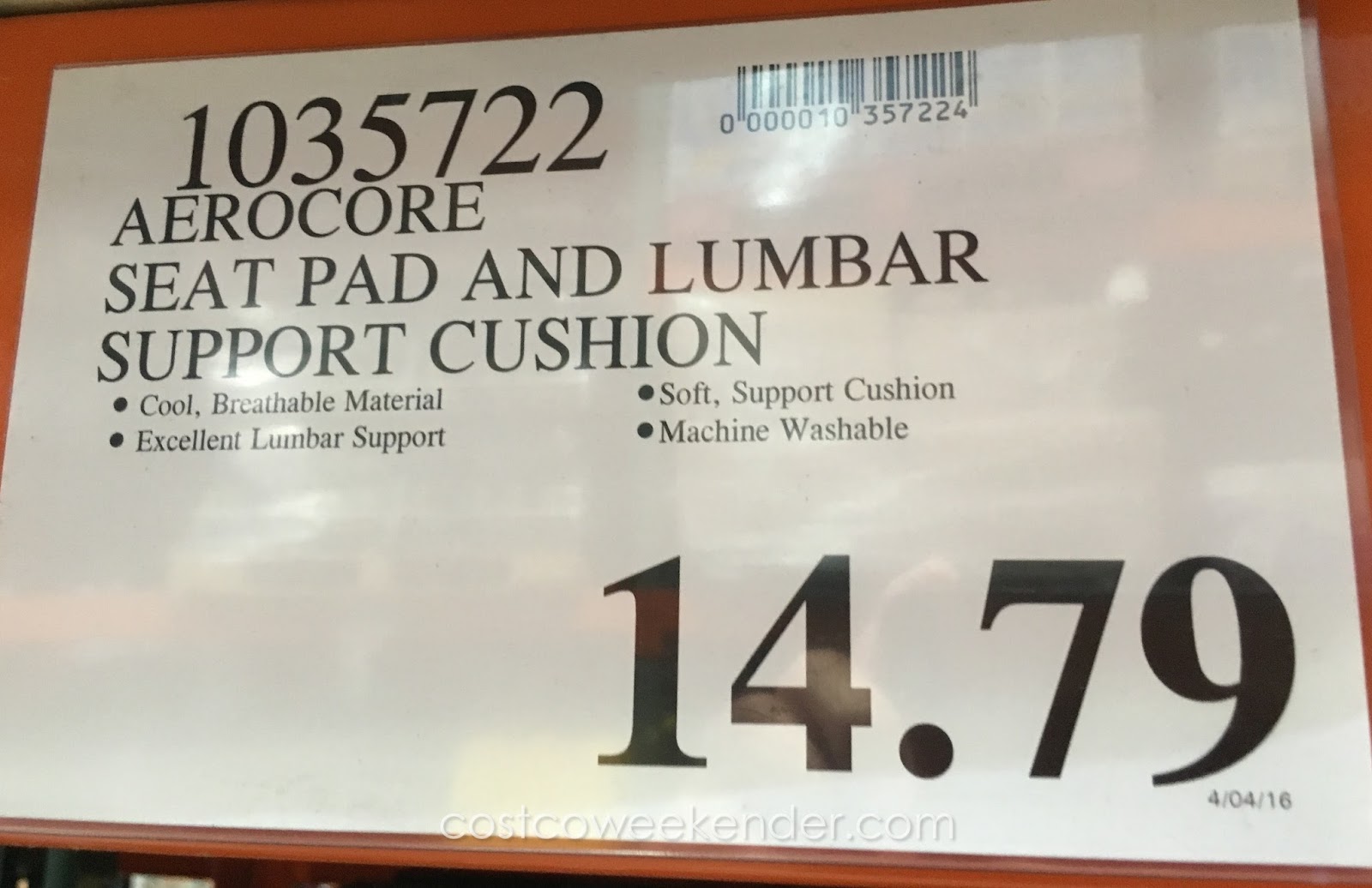 Aerocore Automotive Deluxe Lumbar Pillow and Seat Cushion Costco