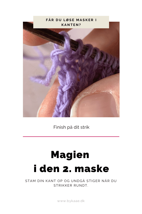 Knitting Kaae: Magien i den 2. maske - Stram din kant op og undgå stiger når du rundt, let og helt enkelt!