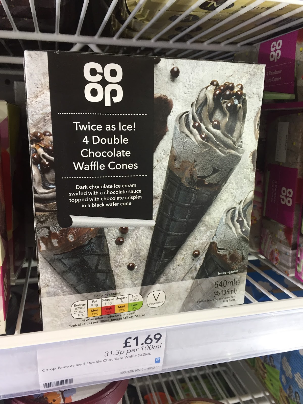 Co Op Rainbow Unicones & Cherry Bakewell Ice Cream! (Spotted In Shops)