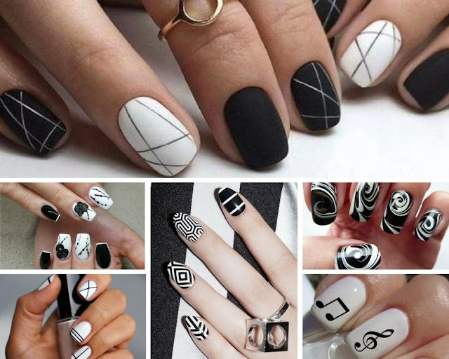 Black And White Nail Designs - Cherry Colors - Cosmetics Heaven!