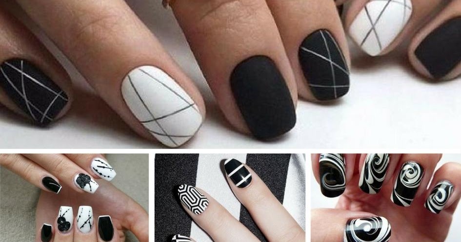 60 Outstanding Black And White Nail Designs 2023